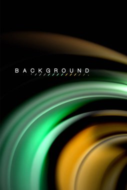 Sıvı sıvı renkler tasarım, renkli mermer veya plastik dalgalı doku arka plan, siyah, iş veya teknoloji sunu veya web broşür için parlak renkli öğeleri kapak tasarımı, duvar kağıdı