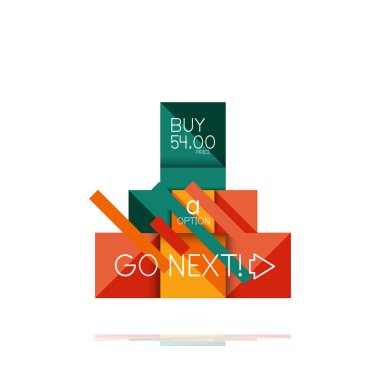 Kare seçeneğinin Infographic afiş. Bilgi ve veri görselleştirme, geometrik tasarım