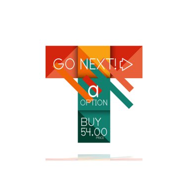 Kare seçeneğinin Infographic afiş. Bilgi ve veri görselleştirme, geometrik tasarım