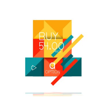 Kare seçeneğinin Infographic afiş. Bilgi ve veri görselleştirme, geometrik tasarım