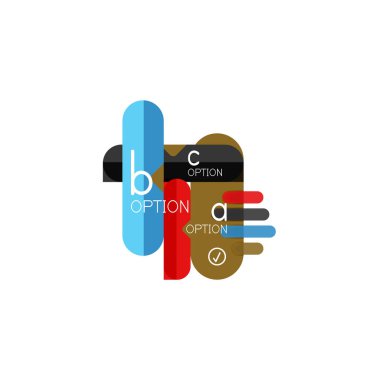 Özet satırları geometrik Infographic layoutabstract satırları geometrik Infographic düzeni, veri görselleştirme tasarım, seçeneği adım adım programı, web kutusu