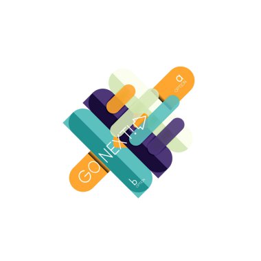 Özet satırları geometrik Infographic layoutabstract satırları geometrik Infographic düzeni, veri görselleştirme tasarım, seçeneği adım adım programı, web kutusu