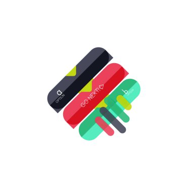 Özet satırları geometrik Infographic layoutabstract satırları geometrik Infographic düzeni, veri görselleştirme tasarım, seçeneği adım adım programı, web kutusu