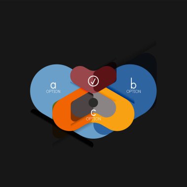 Düz tasarım geometrik infographics, ok şekli vektör etiket veya etiket, Fiyat etiketleri, promosyon rozet, simgesi tasarım, kağıt tarzı düzeni verileri grafik görselleştirme adım adım süreci için için teklif