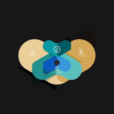 Düz tasarım geometrik infographics, ok şekli vektör etiket veya etiket, Fiyat etiketleri, promosyon rozet, simgesi tasarım, kağıt tarzı düzeni verileri grafik görselleştirme adım adım süreci için için teklif