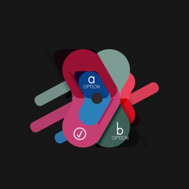 Düz tasarım geometrik infographics, ok şekli vektör etiket veya etiket, Fiyat etiketleri, promosyon rozet, simgesi tasarım, kağıt tarzı düzeni verileri grafik görselleştirme adım adım süreci için için teklif