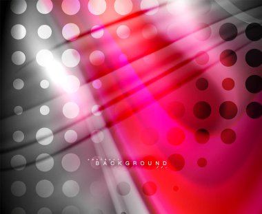 Neon holografik sıvı renkli dalga web, duvar kağıdı, desen, doku ve arka plan için