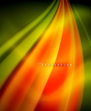 Neon holografik sıvı renkli dalga web, duvar kağıdı, desen, doku ve arka plan için