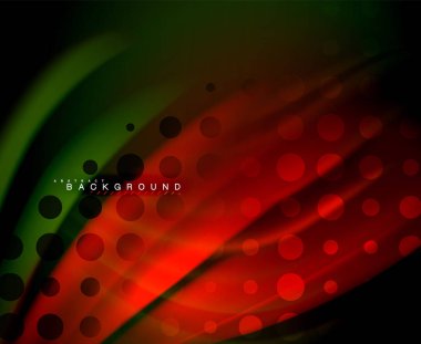 Neon holografik sıvı renkli dalga web, duvar kağıdı, desen, doku ve arka plan için