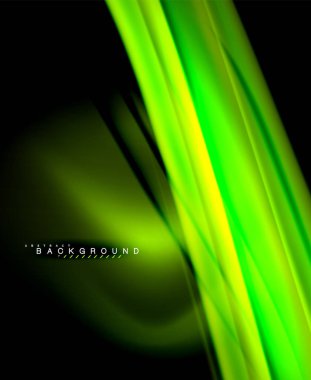 Neon holografik sıvı renkli dalga web, duvar kağıdı, desen, doku ve arka plan için