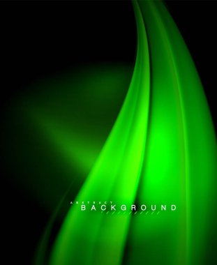 Neon holografik sıvı renkli dalga web, duvar kağıdı, desen, doku ve arka plan için