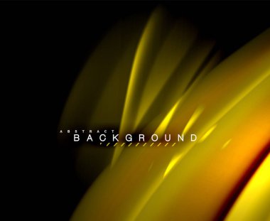 Neon parlayan dalga, sihirli enerji ve ışık arka plan. Vektör duvar kağıdı şablonu