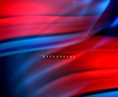 Neon parlayan dalga, sihirli enerji ve ışık arka plan. Vektör duvar kağıdı şablonu