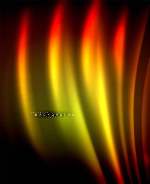 Neon parlayan techno hatları, yüksek teknoloji fütüristik arka plan şablonu kare şekilleri ile