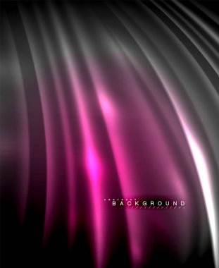 Neon parlayan techno hatları, yüksek teknoloji fütüristik arka plan şablonu kare şekilleri ile