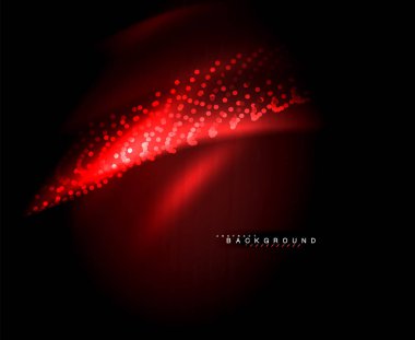 Neon parlayan techno hatları, yüksek teknoloji fütüristik arka plan şablonu kare şekilleri ile