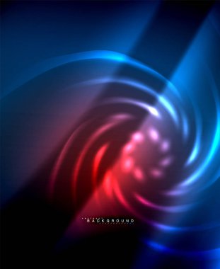 Neon parlayan techno hatları, yüksek teknoloji fütüristik arka plan şablonu kare şekilleri ile