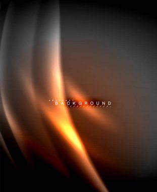 Neon parlayan techno hatları, yüksek teknoloji fütüristik arka plan şablonu kare şekilleri ile