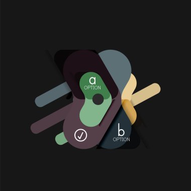 Düz tasarım geometrik infographics, ok şekli vektör etiket veya etiket, Fiyat etiketleri, promosyon rozet, simgesi tasarım, kağıt tarzı düzeni verileri grafik görselleştirme adım adım süreci için için teklif