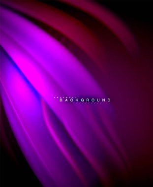 Neon holografik sıvı renkli dalga web, duvar kağıdı, desen, doku ve arka plan için