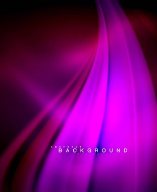 Neon holografik sıvı renkli dalga web, duvar kağıdı, desen, doku ve arka plan için