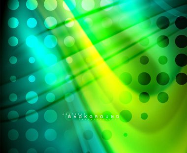 Neon holografik sıvı renkli dalga web, duvar kağıdı, desen, doku ve arka plan için