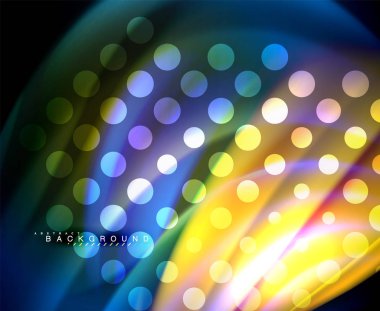 Neon holografik sıvı renkli dalga web, duvar kağıdı, desen, doku ve arka plan için