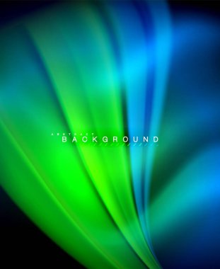 Neon holografik sıvı renkli dalga web, duvar kağıdı, desen, doku ve arka plan için