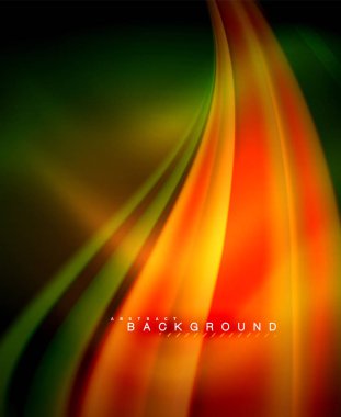 Neon holografik sıvı renkli dalga web, duvar kağıdı, desen, doku ve arka plan için