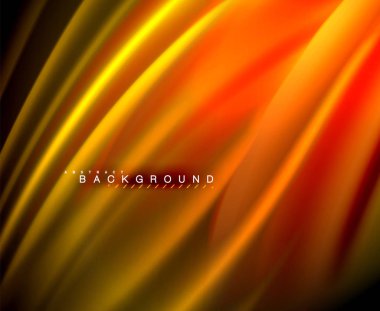 Neon parlayan dalga, sihirli enerji ve ışık arka plan. Vektör duvar kağıdı şablonu