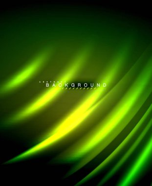 Neon parlayan techno hatları, yüksek teknoloji fütüristik arka plan şablonu kare şekilleri ile