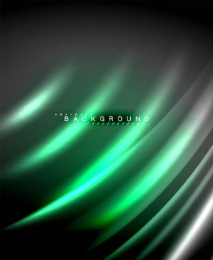 Neon parlayan techno hatları, yüksek teknoloji fütüristik arka plan şablonu kare şekilleri ile