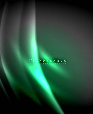 Neon parlayan techno hatları, yüksek teknoloji fütüristik arka plan şablonu kare şekilleri ile