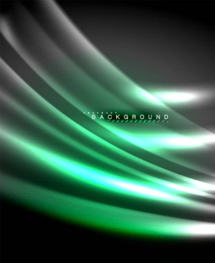 Neon parlayan techno hatları, yüksek teknoloji fütüristik arka plan şablonu kare şekilleri ile