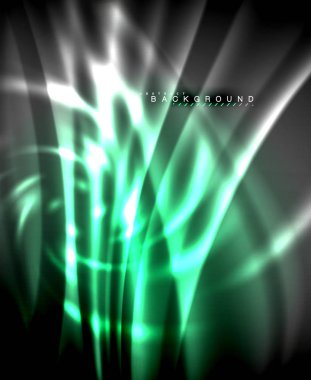 Neon parlayan techno hatları, yüksek teknoloji fütüristik arka plan şablonu kare şekilleri ile