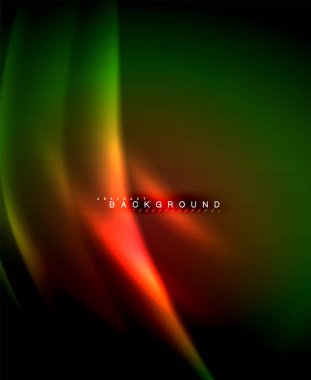 Neon parlayan techno hatları, yüksek teknoloji fütüristik arka plan şablonu kare şekilleri ile