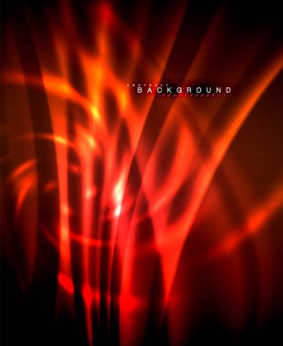 Neon parlayan techno hatları, yüksek teknoloji fütüristik arka plan şablonu kare şekilleri ile