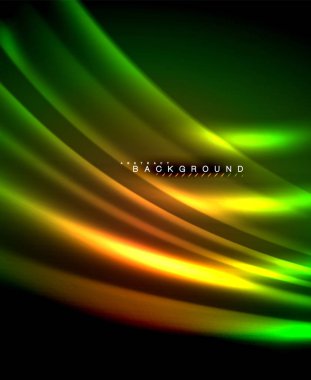 Neon parlayan techno hatları, yüksek teknoloji fütüristik arka plan şablonu kare şekilleri ile