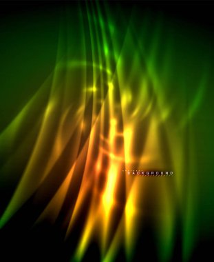 Neon parlayan techno hatları, yüksek teknoloji fütüristik arka plan şablonu kare şekilleri ile