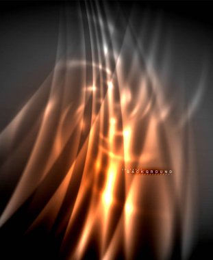 Neon parlayan techno hatları, yüksek teknoloji fütüristik arka plan şablonu kare şekilleri ile