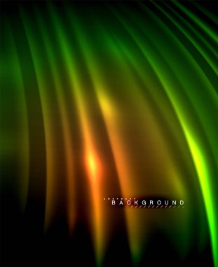 Neon parlayan techno hatları, yüksek teknoloji fütüristik arka plan şablonu kare şekilleri ile