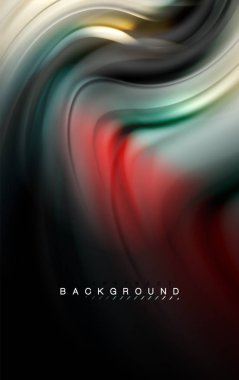 Sıvı sıvı renkler tasarım, renkli mermer veya plastik dalgalı doku arka plan, siyah, iş veya teknoloji sunu veya web broşür için parlak renkli öğeleri kapak tasarımı, duvar kağıdı