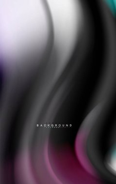 Sıvı sıvı renkler tasarım, renkli mermer veya plastik dalgalı doku arka plan, siyah, iş veya teknoloji sunu veya web broşür için parlak renkli öğeleri kapak tasarımı, duvar kağıdı