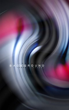 Sıvı sıvı renkler tasarım, renkli mermer veya plastik dalgalı doku arka plan, siyah, iş veya teknoloji sunu veya web broşür için parlak renkli öğeleri kapak tasarımı, duvar kağıdı