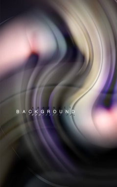 Sıvı sıvı renkler tasarım, renkli mermer veya plastik dalgalı doku arka plan, siyah, iş veya teknoloji sunu veya web broşür için parlak renkli öğeleri kapak tasarımı, duvar kağıdı