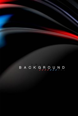 Sıvı sıvı renkler tasarım, renkli mermer veya plastik dalgalı doku arka plan, siyah, iş veya teknoloji sunu veya web broşür için parlak renkli öğeleri kapak tasarımı, duvar kağıdı