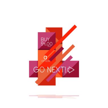 Kare seçeneğinin Infographic afiş. Bilgi ve veri görselleştirme, geometrik tasarım