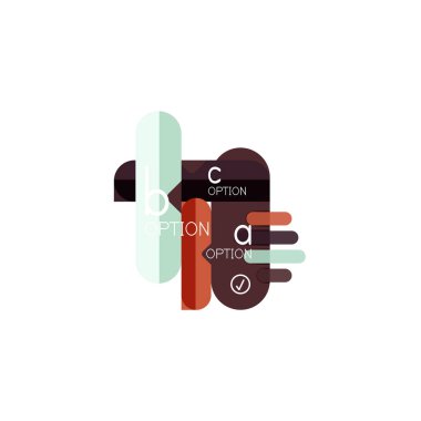 Özet satırları geometrik Infographic layoutabstract satırları geometrik Infographic düzeni, veri görselleştirme tasarım, seçeneği adım adım programı, web kutusu