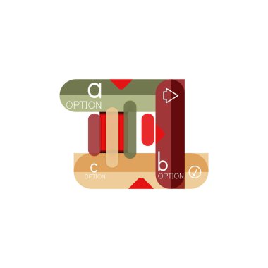 Özet satırları geometrik Infographic layoutabstract satırları geometrik Infographic düzeni, veri görselleştirme tasarım, seçeneği adım adım programı, web kutusu