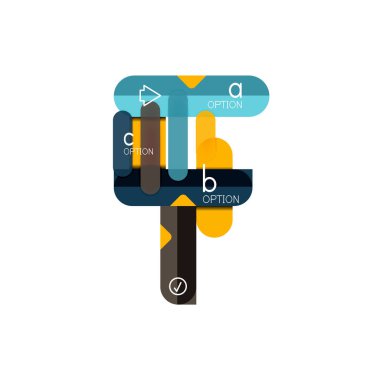 Özet satırları geometrik Infographic layoutabstract satırları geometrik Infographic düzeni, veri görselleştirme tasarım, seçeneği adım adım programı, web kutusu